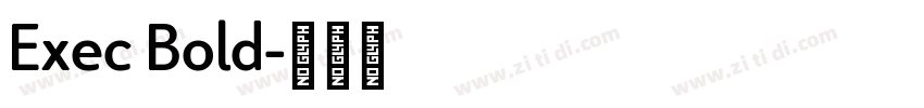 Exec Bold字体转换